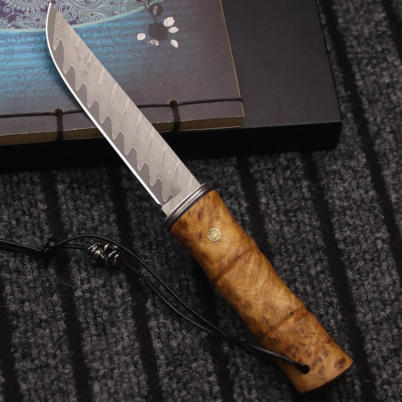 Couteau de Chasse Japonais Damas Gauche