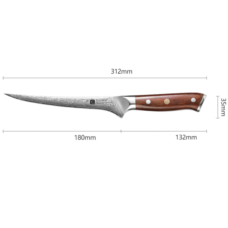 Couteau de Cuisine Tranchant Damas Dimensions