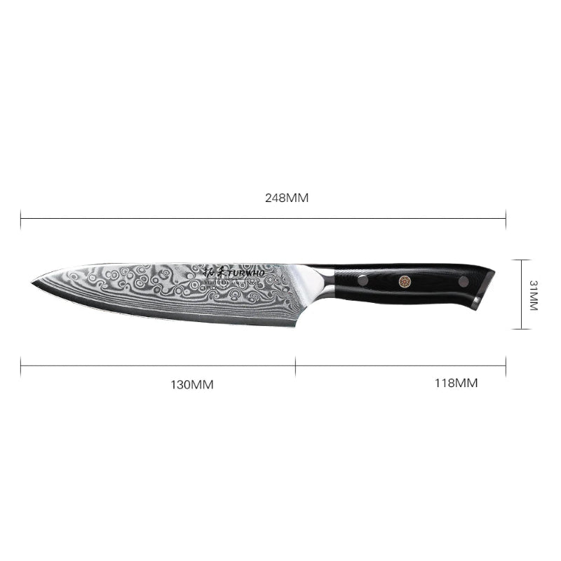 Couteau Français Damas Dimensions