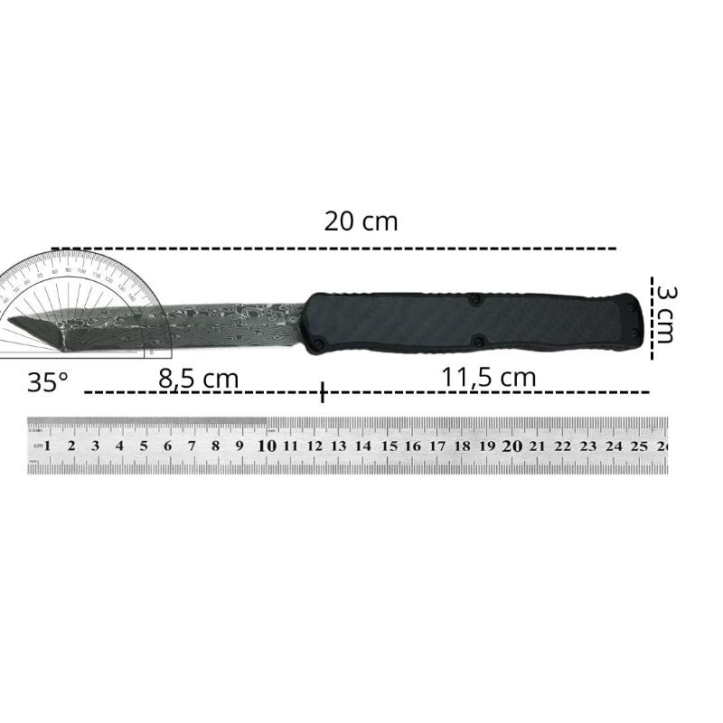 Couteau Pliant Tanto Damas Dimensions