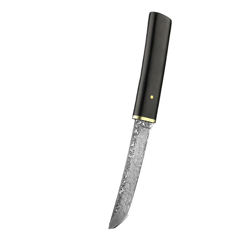 Couteau Tanto Japonais Acier Damas Droit