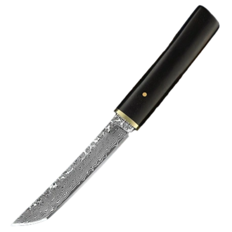 Couteau Tanto Japonais Acier Damas