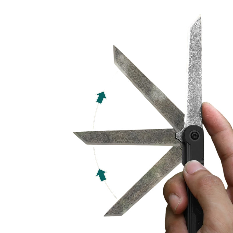 Couteau Tanto Japonais Damas Dépliage