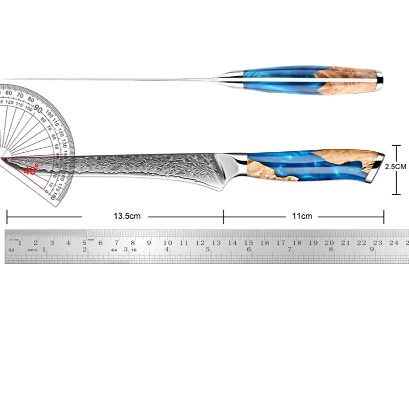 Couteau à Dépecer Damas Dimensions