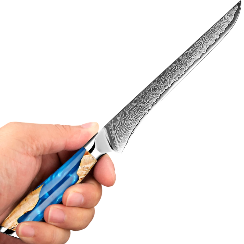 Couteau à Dépecer Damas dans une Main