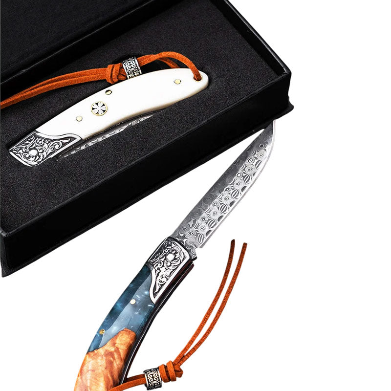 Couteau Berger Damas Boîte