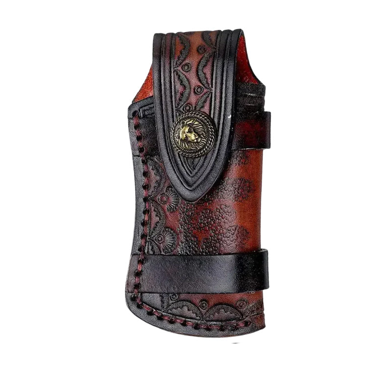 Couteau de Chasse Damas avec Etui en Cuir Etui