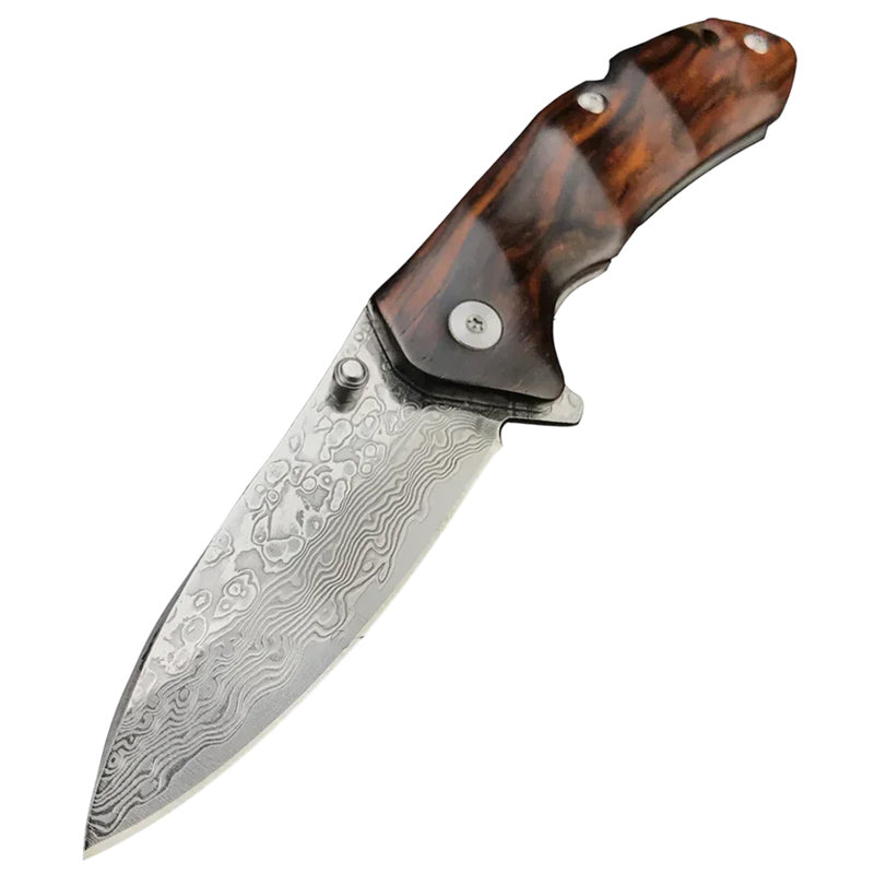 Couteau de Chasse Damas avec Etui en Cuir