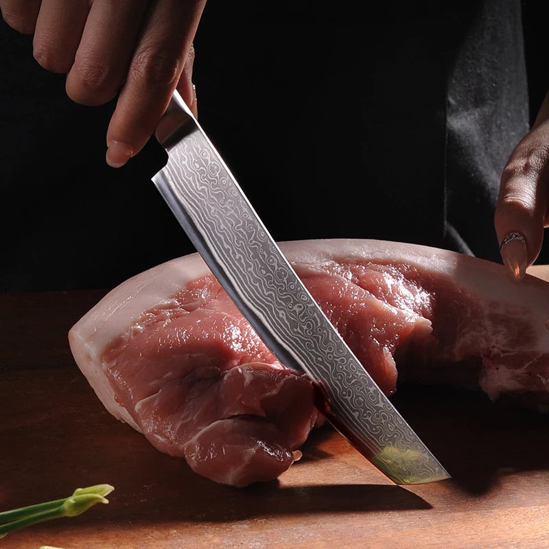 Couteau de Cuisine Forgé Damas Découpe
