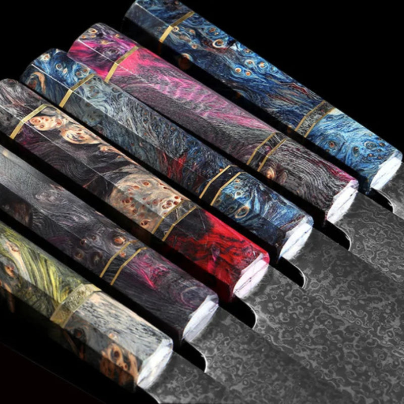 Couteau de Cuisine Japonais Damas Manche