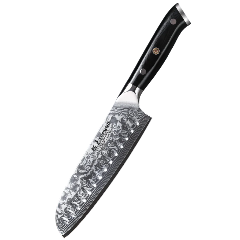 Couteau Damas Santoku