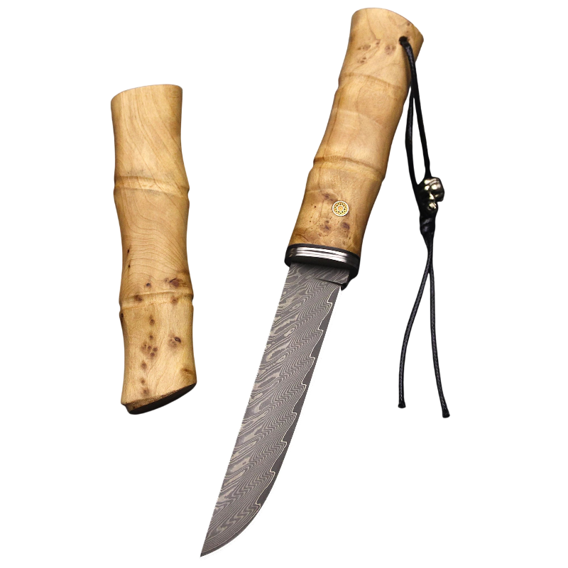 Couteau de Chasse Japonais Damas avec Etui