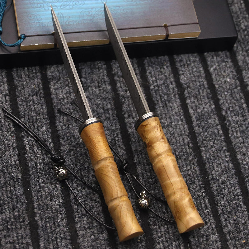 Couteau de Chasse Japonais Damas vue de haut