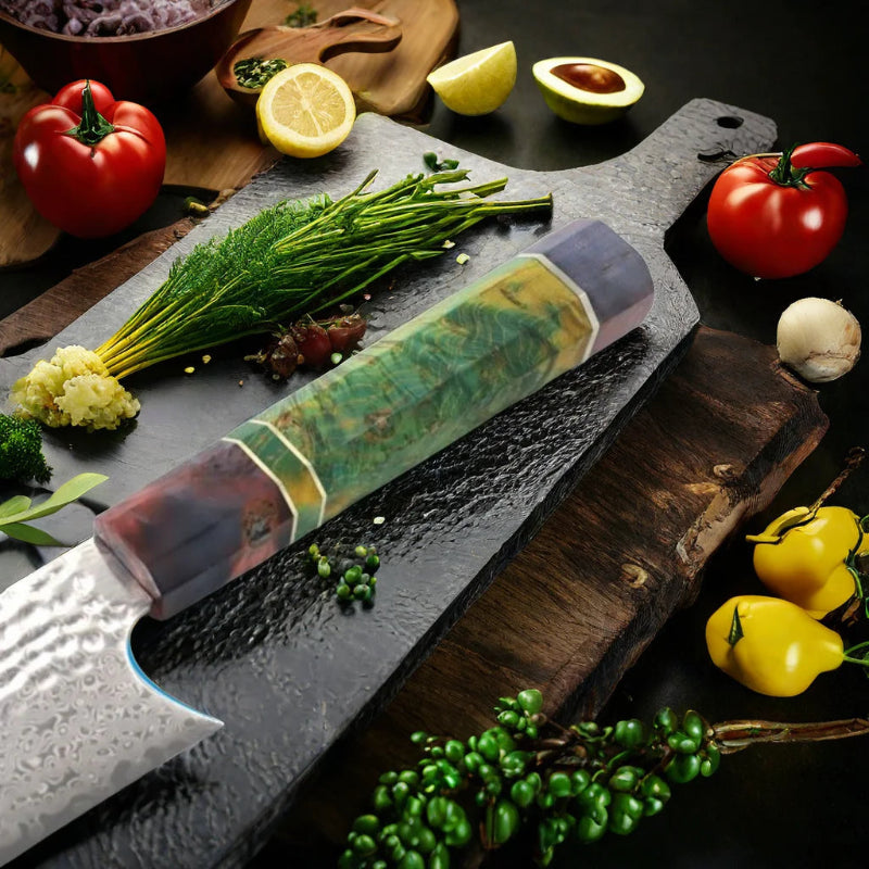 Couteau de Cuisine Chef Damas Manche