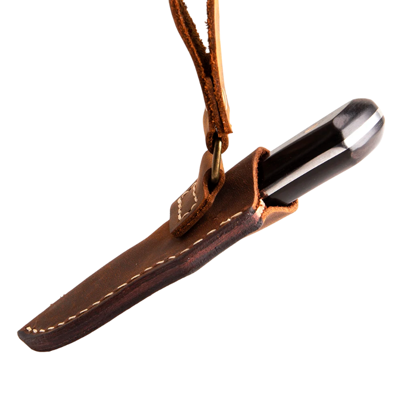 Couteau Droit Damas Couteau dans l'Etui