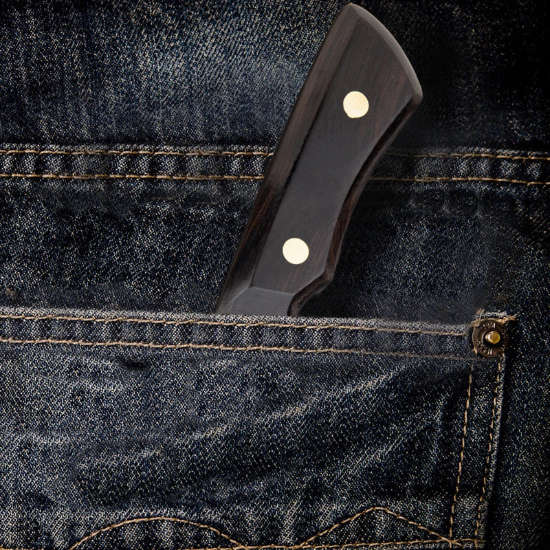 Couteau Droit Damas Poche