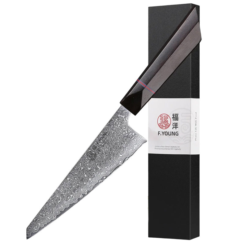 Couteau Forgé Damas Boîte