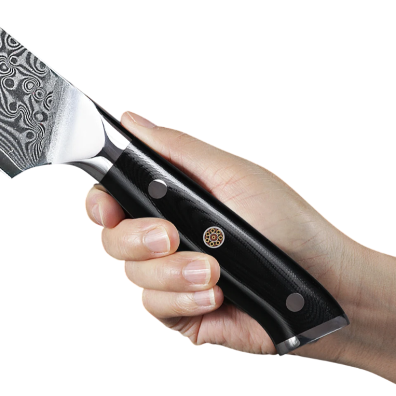 Couteau Français Damas Prise en Main