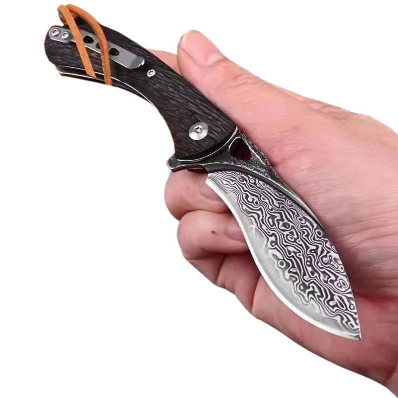 Couteau Kukri Damas Lame