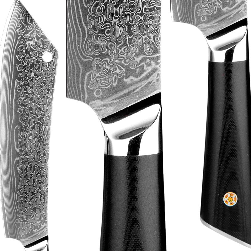 Couteau avec Lame Damas Personnalisée Détails