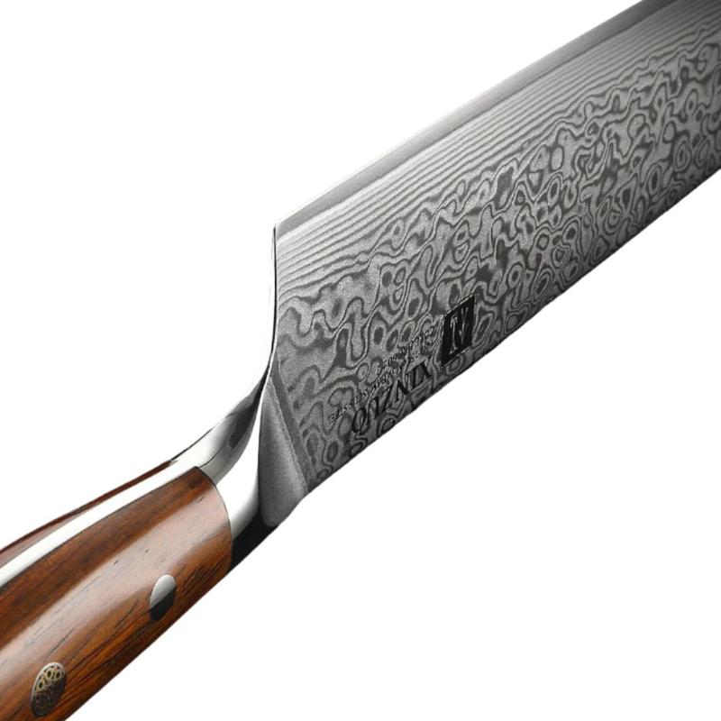 Couteau Nakiri Japonais Lame Damas Lame