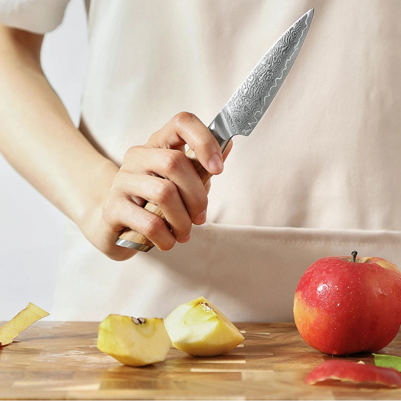 Couteau d'Office Japonais Damas Pomme