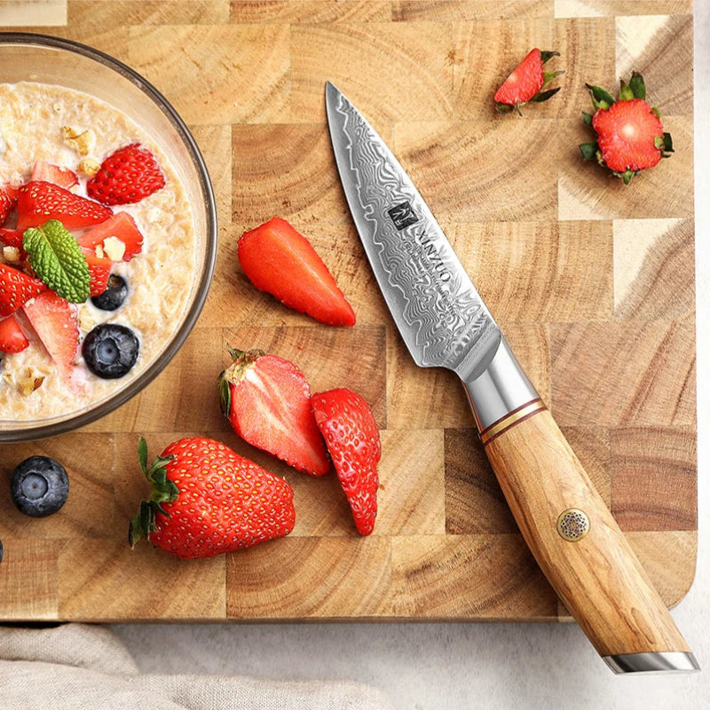 Couteau d'Office Japonais Damas Présentation