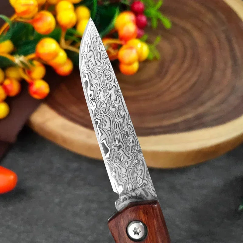 Couteau Pliant Damas Pas Cher Lame