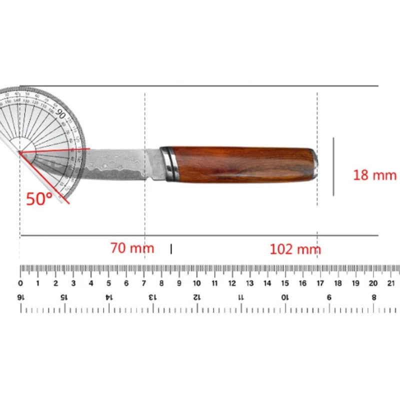 Couteau de Poche Damas Pas Cher Dimensions
