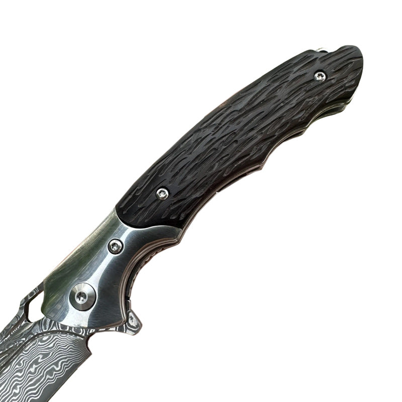 Couteau de Poche Japonais Damas Manche