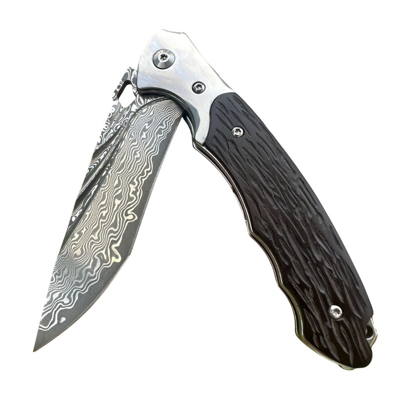 Couteau de Poche Japonais Damas Pliage