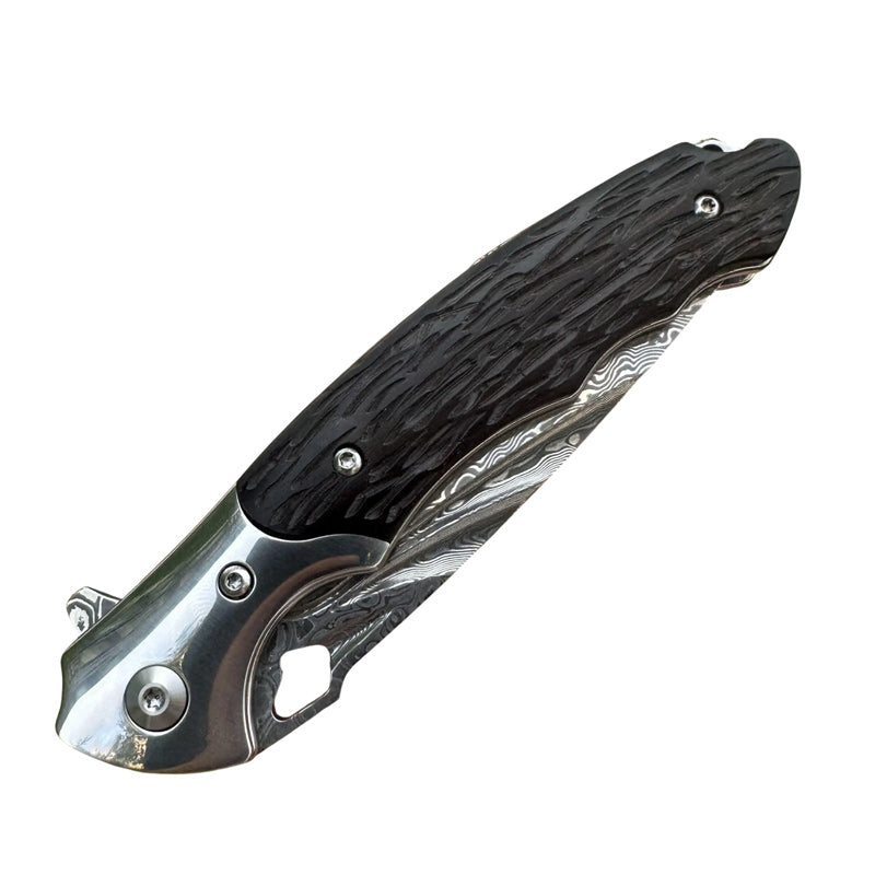 Couteau de Poche Japonais Damas Plié