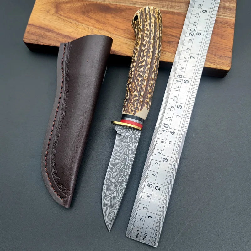 Couteau de Poche Lame Damas règle