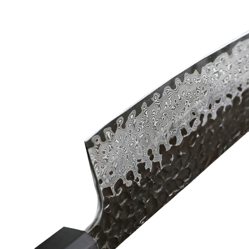 Couteau Santoku Damas Martelé Lame