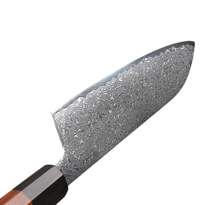 Couteau Santoku Japonais Lame Damas Lame