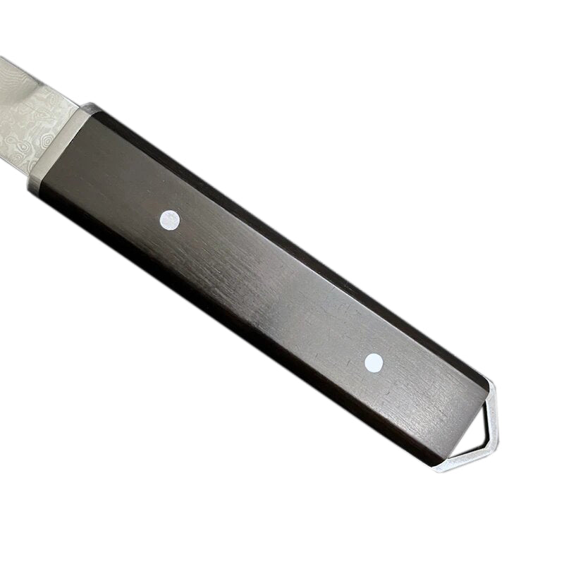 Couteau Tanto Acier Damas Manche