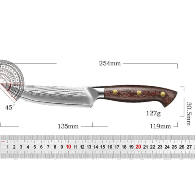 Couteaux à steak avec Lame de Damas Dimensions