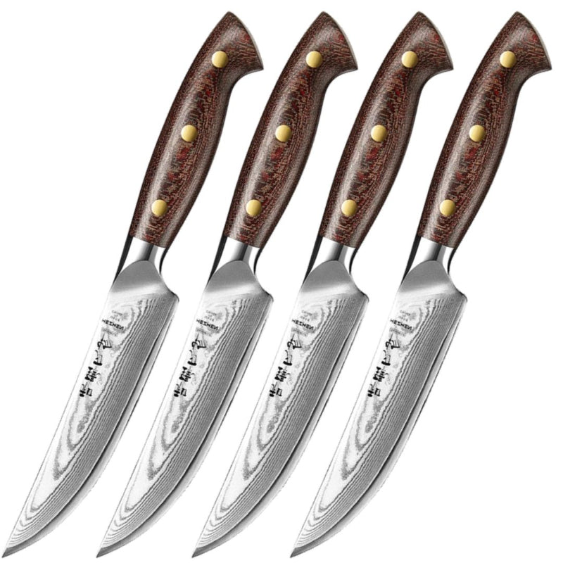 Couteaux à steak avec Lame de Damas