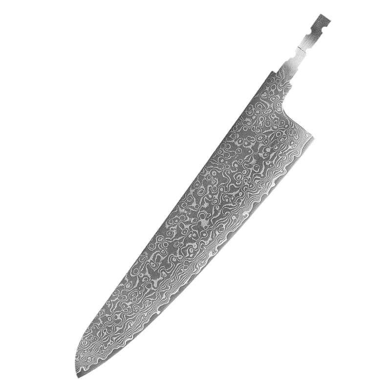 Lame Seule de Couteau Damas Chef