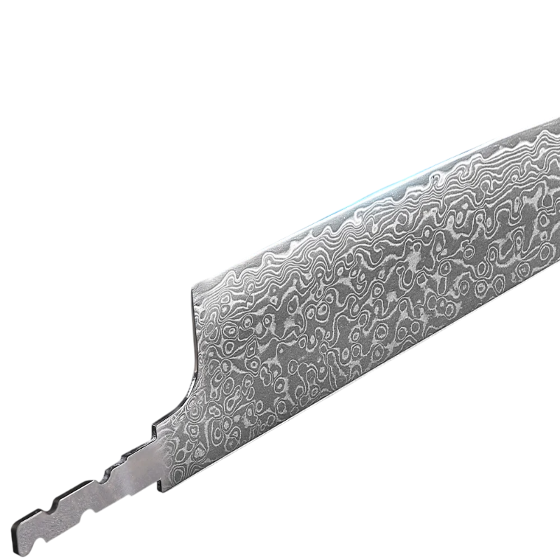 Lame Seule de Couteau Damas Détails