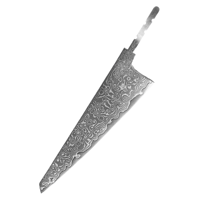 Lame Seule de Couteau Damas Honesuki