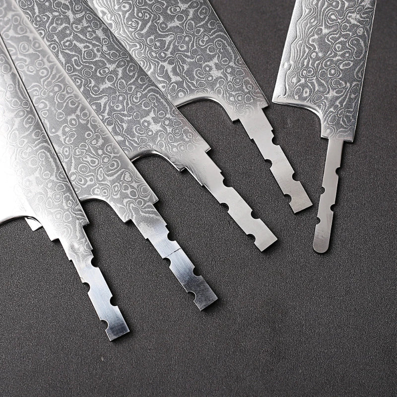 Lame Seule de Couteau Damas Manche