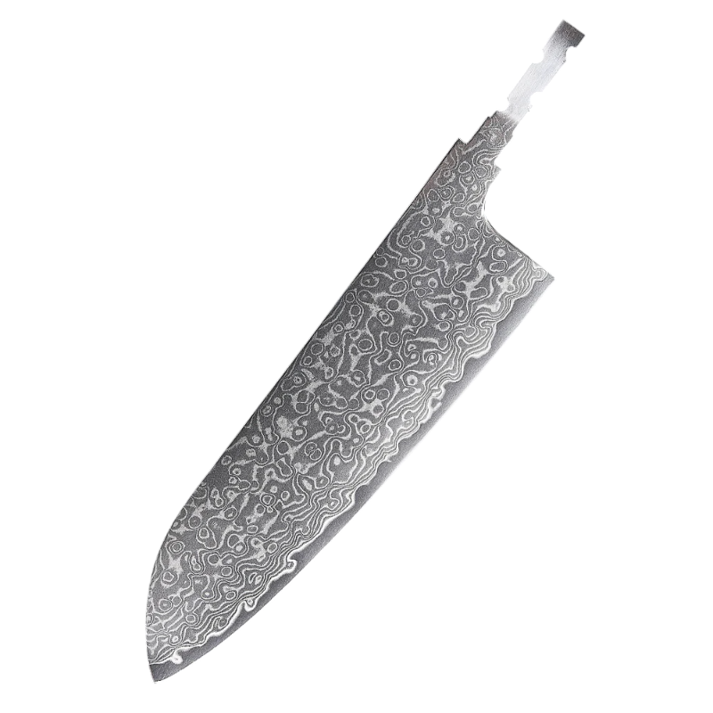 Lame Seule de Couteau Damas Santoku
