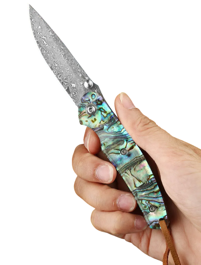 Vrai Couteau Damas en Main