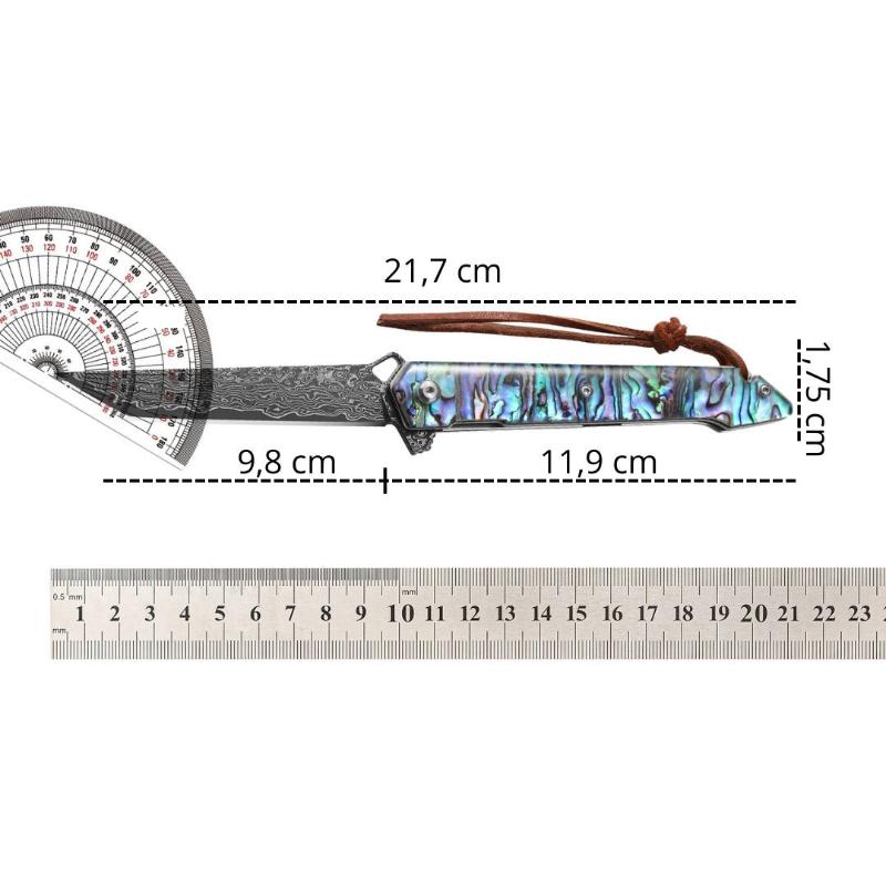 Vrai Couteau Japonais Damas Dimensions